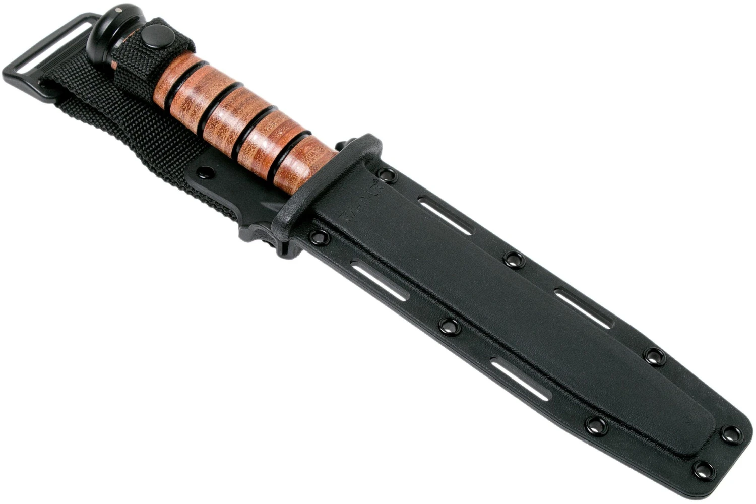 KA-BAR USMC 5018 Parcialmente Dentado, Mango De Cuero, Funda De Plástico 9 KA-BAR USMC 5018 Parcialmente Dentado, Mango De Cuero, Funda De Plástico - Imagen 7