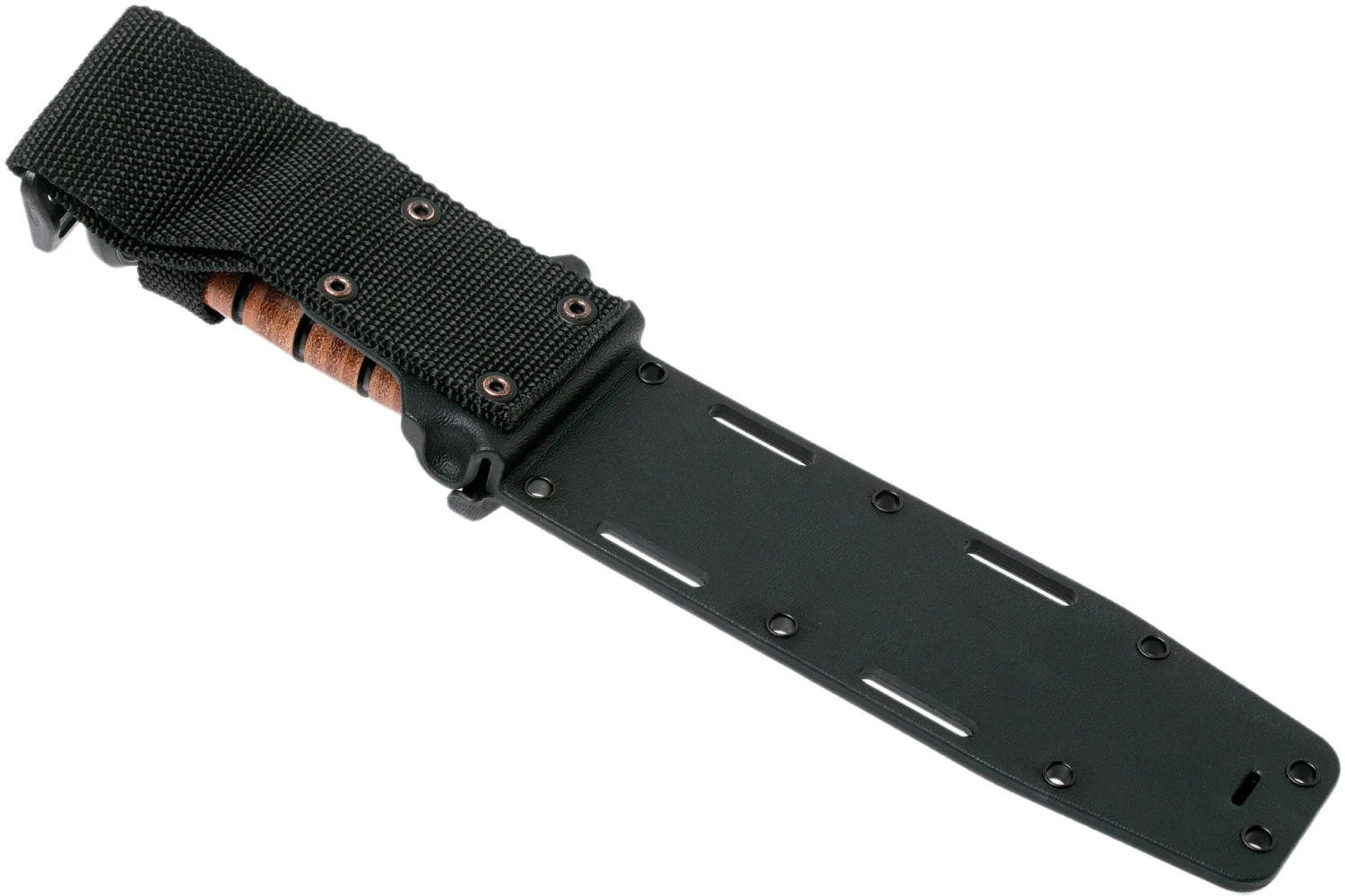 KA-BAR USMC 5018 Parcialmente Dentado, Mango De Cuero, Funda De Plástico 10 KA-BAR USMC 5018 Parcialmente Dentado, Mango De Cuero, Funda De Plástico - Imagen 8