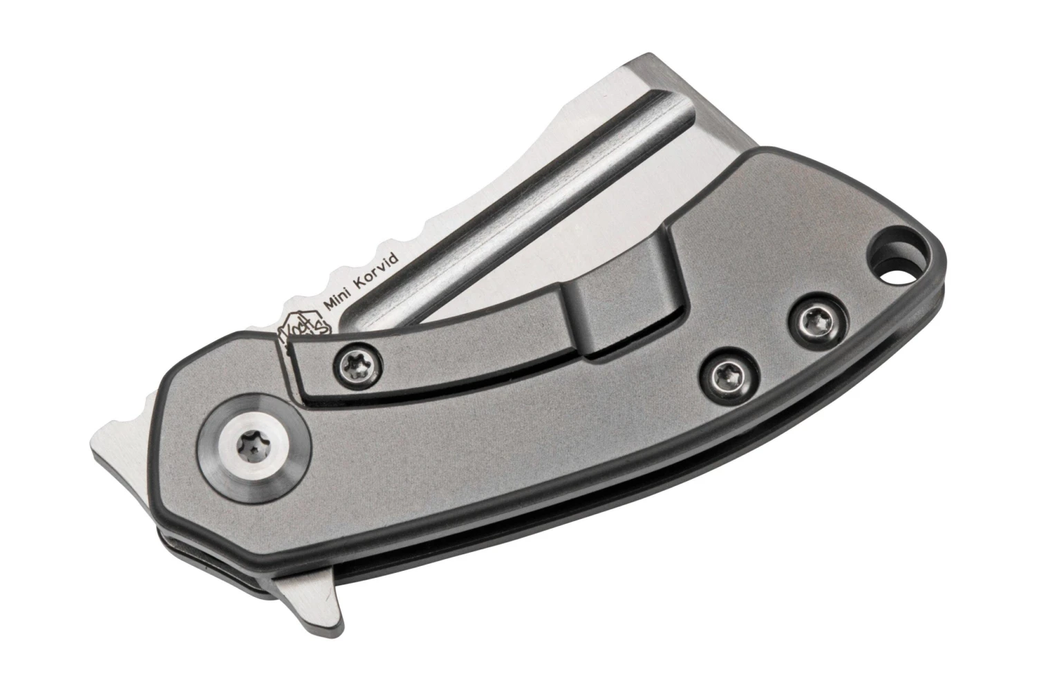 Kansept Mini Korvid K3030A2 Satin CPM-S35VN, Titanium Navaja, Diseño Justin Koch 6 Kansept Mini Korvid K3030A2 Satin CPM-S35VN, Titanium Navaja, Diseño Justin Koch - Imagen 4