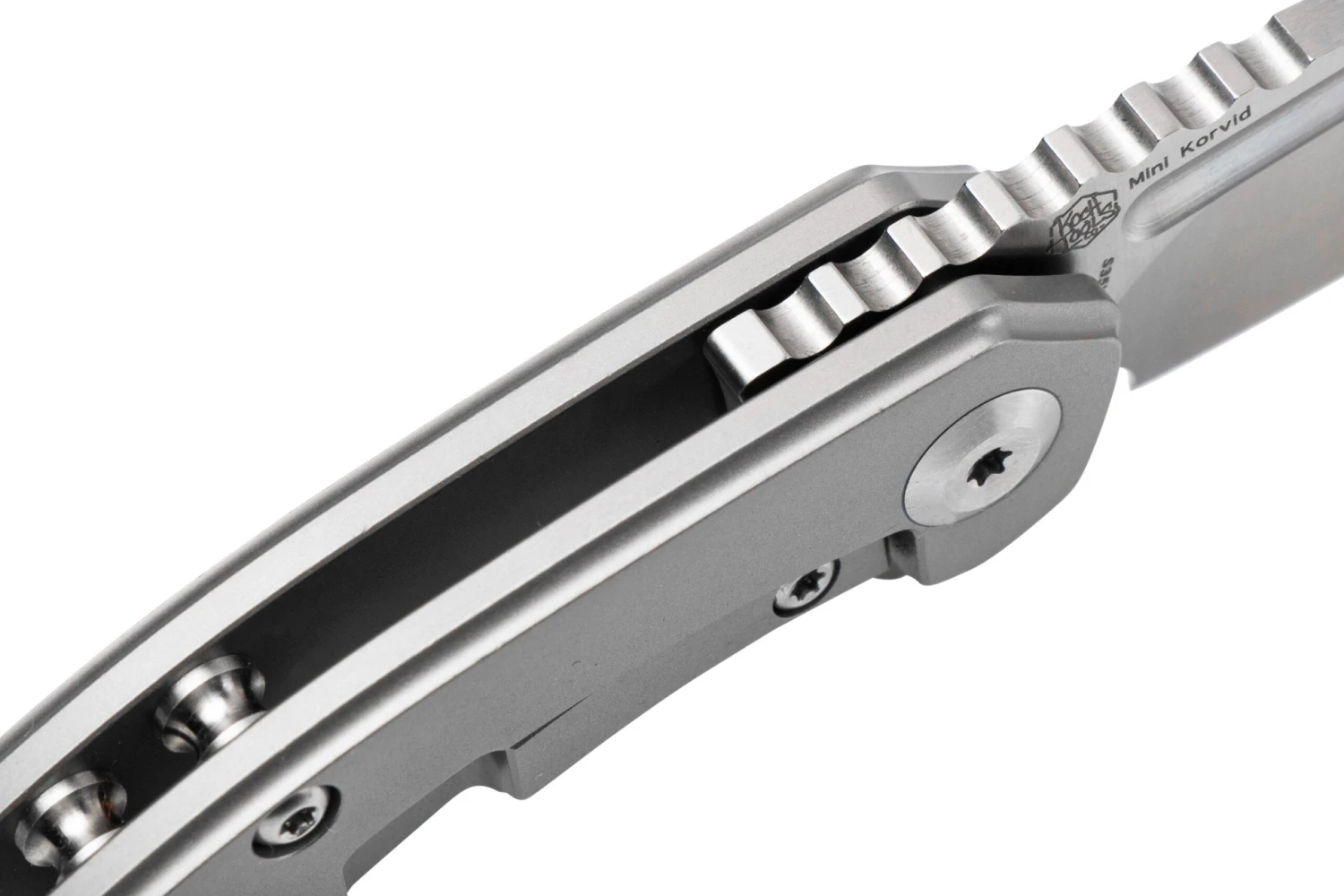 Kansept Mini Korvid K3030A2 Satin CPM-S35VN, Titanium Navaja, Diseño Justin Koch 7 Kansept Mini Korvid K3030A2 Satin CPM-S35VN, Titanium Navaja, Diseño Justin Koch - Imagen 5