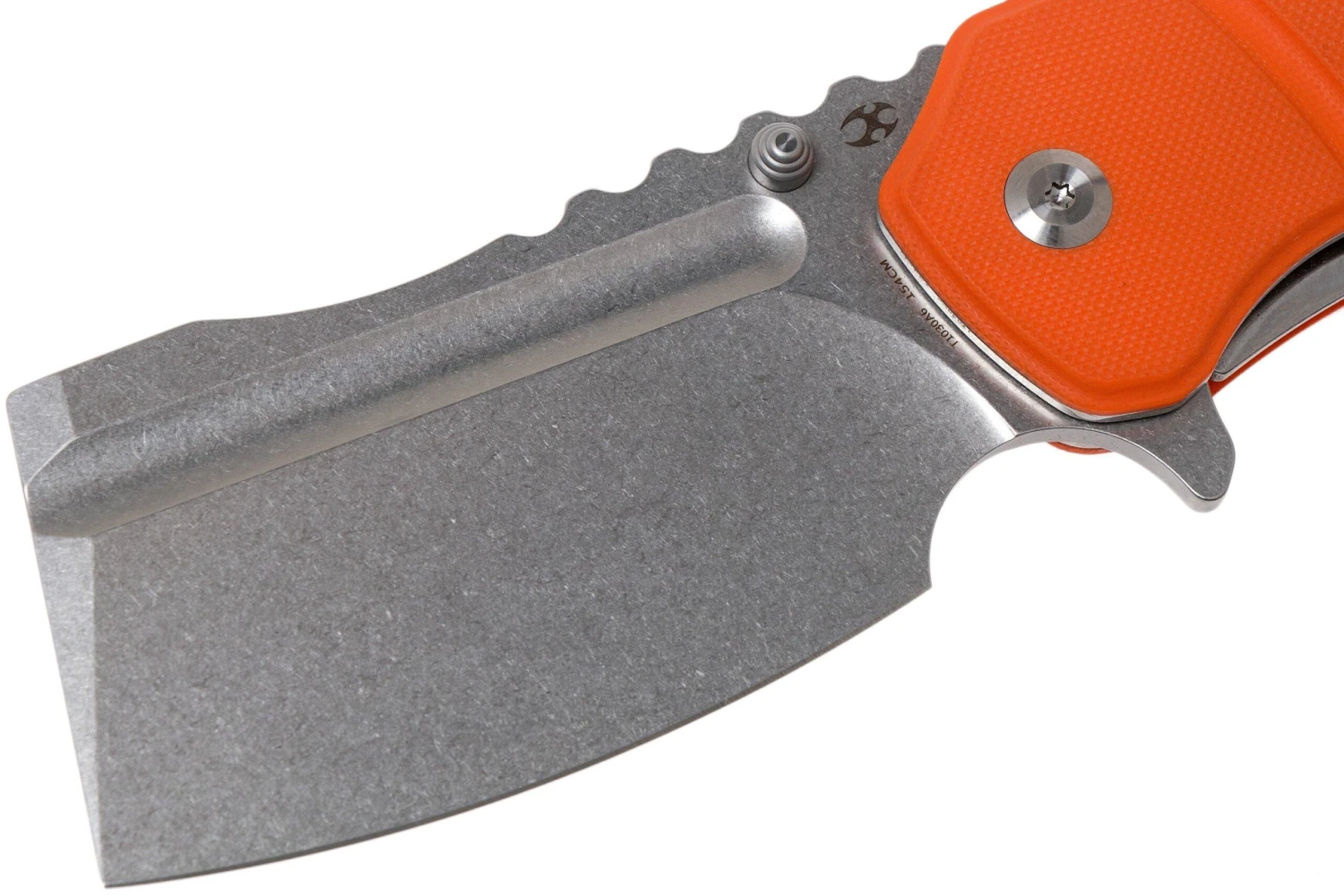 Kansept XL Korvid T1030A6 Satin, Orange G10 Navaja, Justin Koch Design 5 Kansept XL Korvid T1030A6 Satin, Orange G10 Navaja, Justin Koch Design - Imagen 3