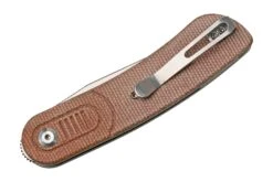 Kansept Reverie T2025A6 Stonewashed, Brown Micarta Navaja, Diseño Justin Lundquist -Böker Ventas KST2025A6 04 kansept