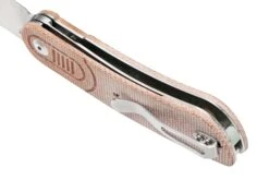 Kansept Reverie T2025A6 Stonewashed, Brown Micarta Navaja, Diseño Justin Lundquist -Böker Ventas KST2025A6 05 kansept