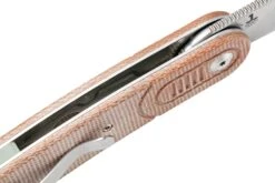 Kansept Reverie T2025A6 Stonewashed, Brown Micarta Navaja, Diseño Justin Lundquist -Böker Ventas KST2025A6 06 kansept