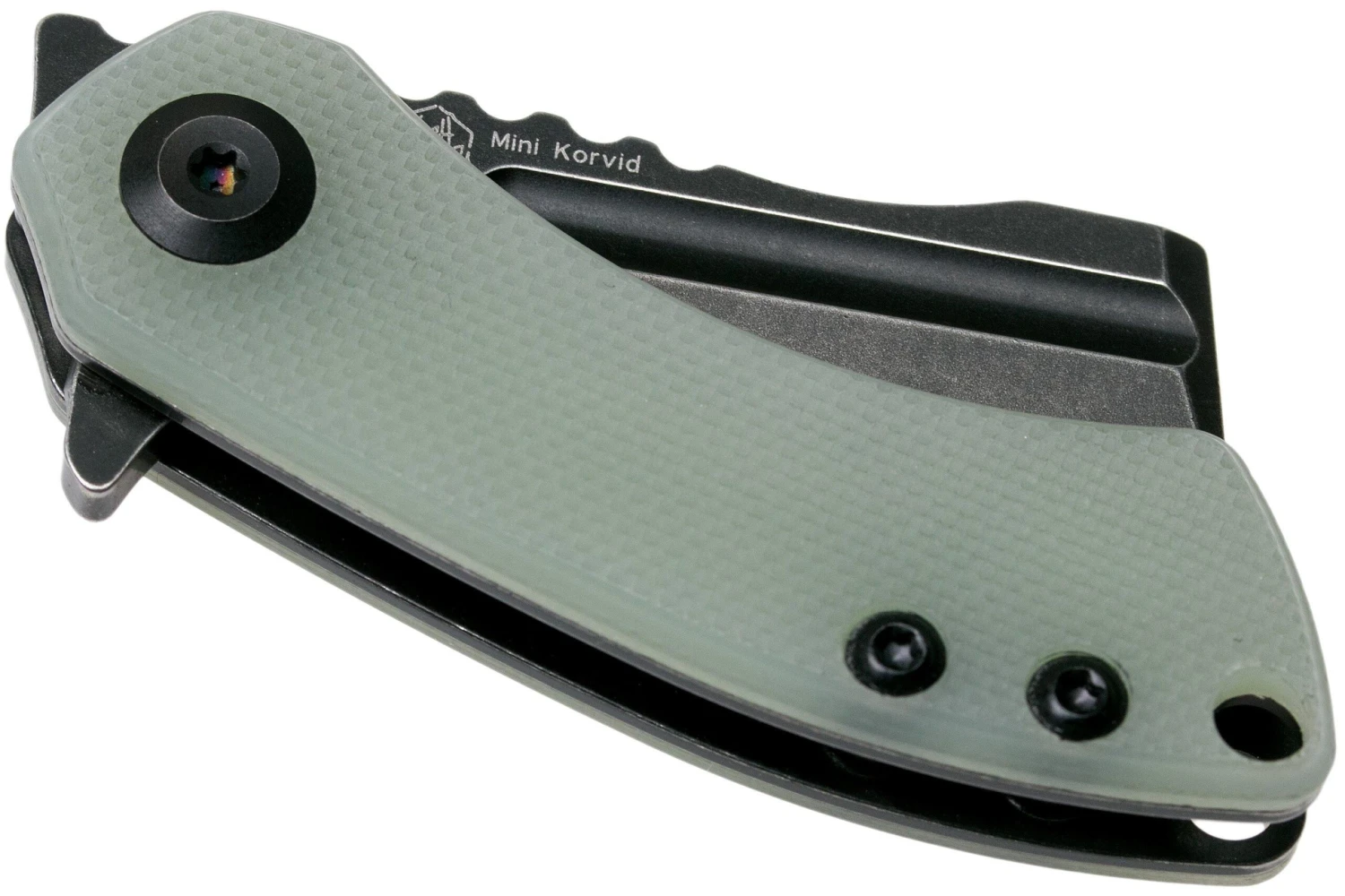 Kansept Mini Korvid T3030A4 Blackwashed, Natural G10 Navaja, Justin Koch Design 6 Kansept Mini Korvid T3030A4 Blackwashed, Natural G10 Navaja, Justin Koch Design - Imagen 4