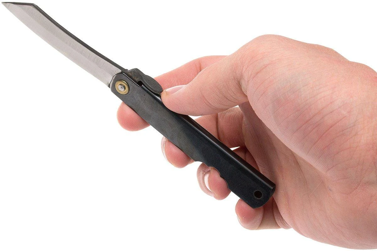 Higonokami Navaja 6,6 Cm KT-HIGO06BL, SK-acero Al Carbono, Negro 9 Higonokami Navaja 6,6 Cm KT-HIGO06BL, SK-acero Al Carbono, Negro - Imagen 7