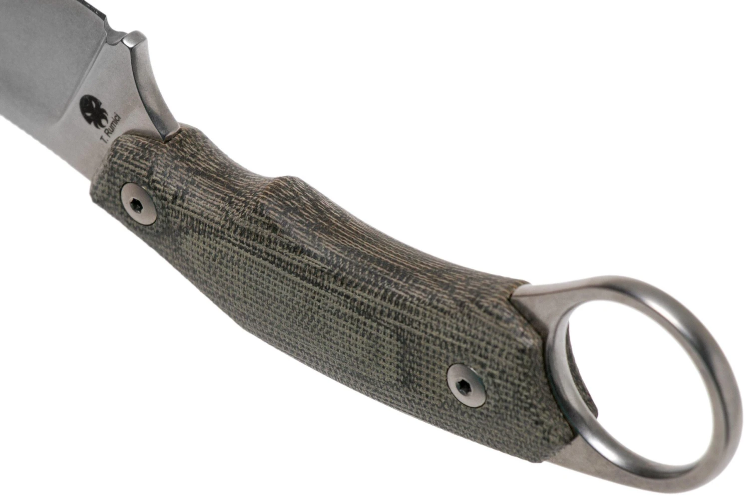 LionSteel H1 Skinner CVG Green Canvas Micarta Cuchillo Fijo, Tommaso Rumici Design 6 LionSteel H1 Skinner CVG Green Canvas Micarta Cuchillo Fijo, Tommaso Rumici Design - Imagen 4