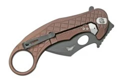 LionSteel L.E.One LE1-A-EB MagnaCut, Black, Earth Brown Aluminium, Navaja Karambit -Böker Ventas LI LE1 A EB 05 lionsteel