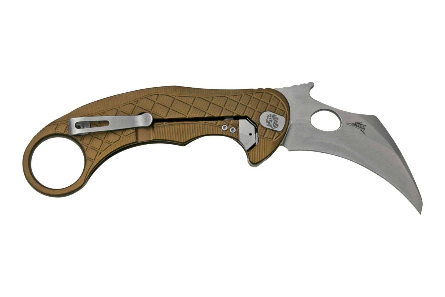 LionSteel L.E.One LE1-A-GS MagnaCut, Satin, Green Aluminium, Navaja Karambit 4 LionSteel L.E.One LE1-A-GS MagnaCut, Satin, Green Aluminium, Navaja Karambit - Imagen 2