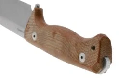 Lionsteel T6 Satin, Natural Canvas Micarta T6-CVN Cuchillo Fijo -Böker Ventas LI T6 CVN 04 lionsteel