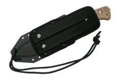 Lionsteel T6 Satin, Natural Canvas Micarta T6-CVN Cuchillo Fijo -Böker Ventas LI T6 CVN 07 lionsteel