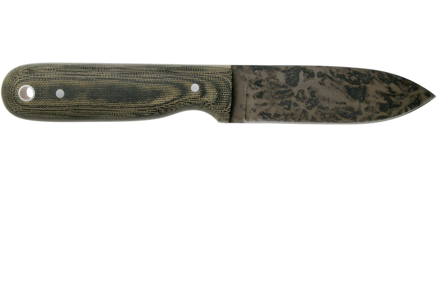 LT Wright Bushcrafter HC, 1075, Matte Black Micarta, Funda De Cuero, Cuchillo Bushcraft 4 LT Wright Bushcrafter HC, 1075, Matte Black Micarta, Funda De Cuero, Cuchillo Bushcraft - Imagen 2