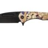 Medford Praetorian Slim Flipper S35VN PVD Tanto Blade, Bronze Steampunk Handle, Navaja -Böker Ventas MF 23 PSF 03 01 medford
