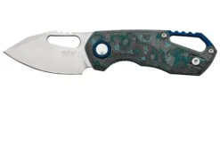 MKM Isonzo FX03-3CA Clip Point Stonewashed, Arctic Storm Carbon Fibre Navaja, Diseño De Jesper Voxnaes