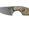 MKM Mikro 1 Drop, Stonewashed Natural Canvas Micarta Cuchillo De Cuello, Jesper Voxnaes Design -Böker Ventas MMK MR01 NC 01 mkm knives