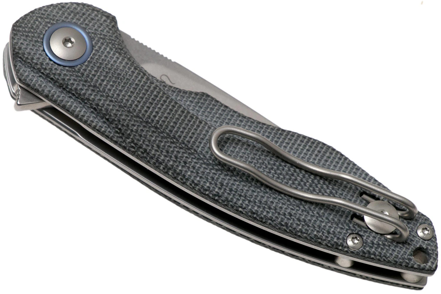 MKM Timavo VP02-BC Black Canvas Micarta Stonewash Navaja, Diseño Voxnaes 6 MKM Timavo VP02-BC Black Canvas Micarta Stonewash Navaja, Diseño Voxnaes - Imagen 4