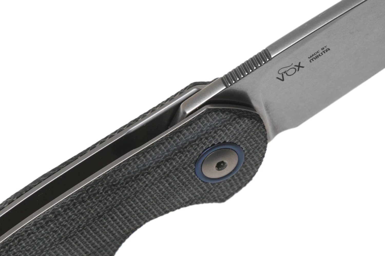 MKM Timavo VP02-BC Black Canvas Micarta Stonewash Navaja, Diseño Voxnaes 8 MKM Timavo VP02-BC Black Canvas Micarta Stonewash Navaja, Diseño Voxnaes - Imagen 6