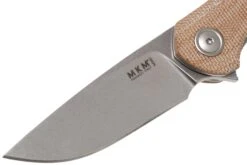 MKM Timavo VP02-NC Natural Canvas Micarta Stonewash Navaja, Diseño Voxnaes -Böker Ventas MMK VP02 NC 03 mkm knives