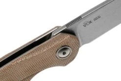 MKM Timavo VP02-NC Natural Canvas Micarta Stonewash Navaja, Diseño Voxnaes -Böker Ventas MMK VP02 NC 06 mkm knives