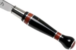 Nontron No. 25 Nickel Silver Turning Ferrule, Marquetry Ebony Padouk, Forma De Bola NN25BOEBPA Navaja -Böker Ventas NN25BOEBPA 06 nontron