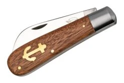 Otter Anchor Knife 173 Large Carbon, Sapeli, Brass Anchor, Navaja 12 Otter Anchor Knife 173 Large Carbon, Sapeli, Brass Anchor, Navaja -Böker Ventas OR173 04 otter