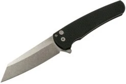 Pro-Tech Malibu 5205 Stonewashed 20CV Reverse Tanto, Black Textured Aluminum, Navaja -Böker Ventas PH5205 08 protech
