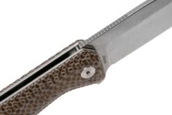 QSP Knife Pelican QS118-A1 Stonewash, Textured Brown Micarta Navaja -Böker Ventas QS118 A1 06 qsp knife