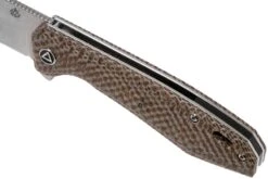 QSP Knife Pelican QS118-A1 Stonewash, Textured Brown Micarta Navaja -Böker Ventas QS118 A1 07 qsp knife