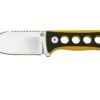 QSP Knife Canary QS141-A1 Stonewashed, Black Yellow G10, Cuchillo De Cuello