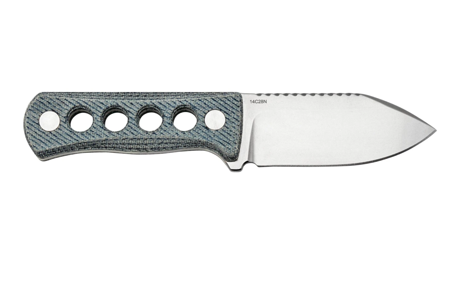 QSP Knife Canary QS141-D1 Stonewashed, Denim Micarta, Cuchillo De Cuello 4 QSP Knife Canary QS141-D1 Stonewashed, Denim Micarta, Cuchillo De Cuello - Imagen 2