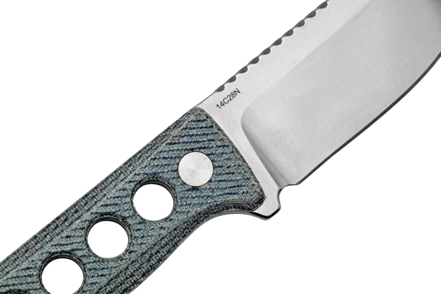 QSP Knife Canary QS141-D1 Stonewashed, Denim Micarta, Cuchillo De Cuello 7 QSP Knife Canary QS141-D1 Stonewashed, Denim Micarta, Cuchillo De Cuello - Imagen 5