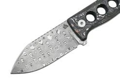 QSP Knife Canary QS141-E Damascus, Aluminium Foil Carbon Fibre, Cuchillo De Cuello -Böker Ventas QS141 E 03 qsp