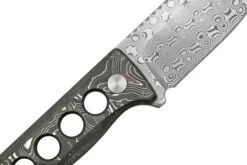 QSP Knife Canary QS141-E Damascus, Aluminium Foil Carbon Fibre, Cuchillo De Cuello -Böker Ventas QS141 E 05 qsp