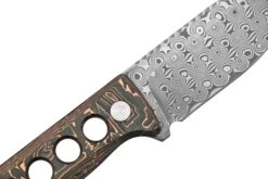 QSP Knife Canary QS141-F Damascus, Copper Foil Carbon Fibre, Cuchillo De Cuello -Böker Ventas QS141 F 05 qsp