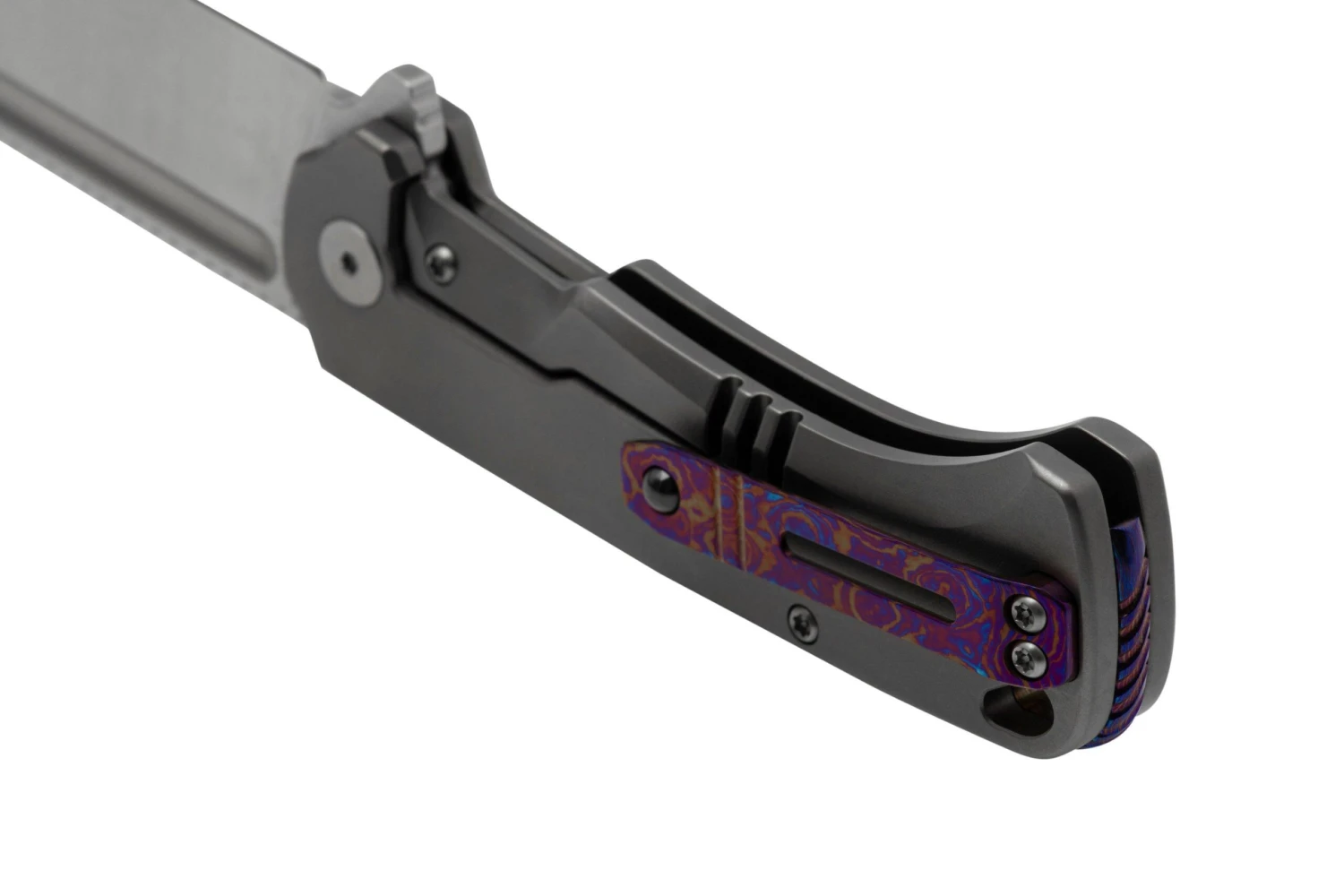 QSP Knife Rhino QS143-A, M390, Bead Blasted Titanium, MokuTi Hardware, Navaja 6 QSP Knife Rhino QS143-A, M390, Bead Blasted Titanium, MokuTi Hardware, Navaja - Imagen 4