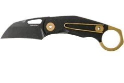Real Steel Shade 7914 Black Black Gold Karambit Navaja, Poltergeist Design