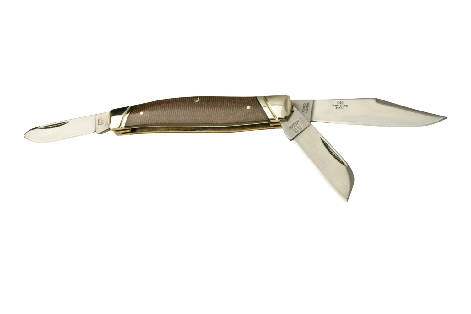 Rough Ryder Brown Burlap Stockman RR2334, Navaja 4 Rough Ryder Brown Burlap Stockman RR2334, Navaja - Imagen 2