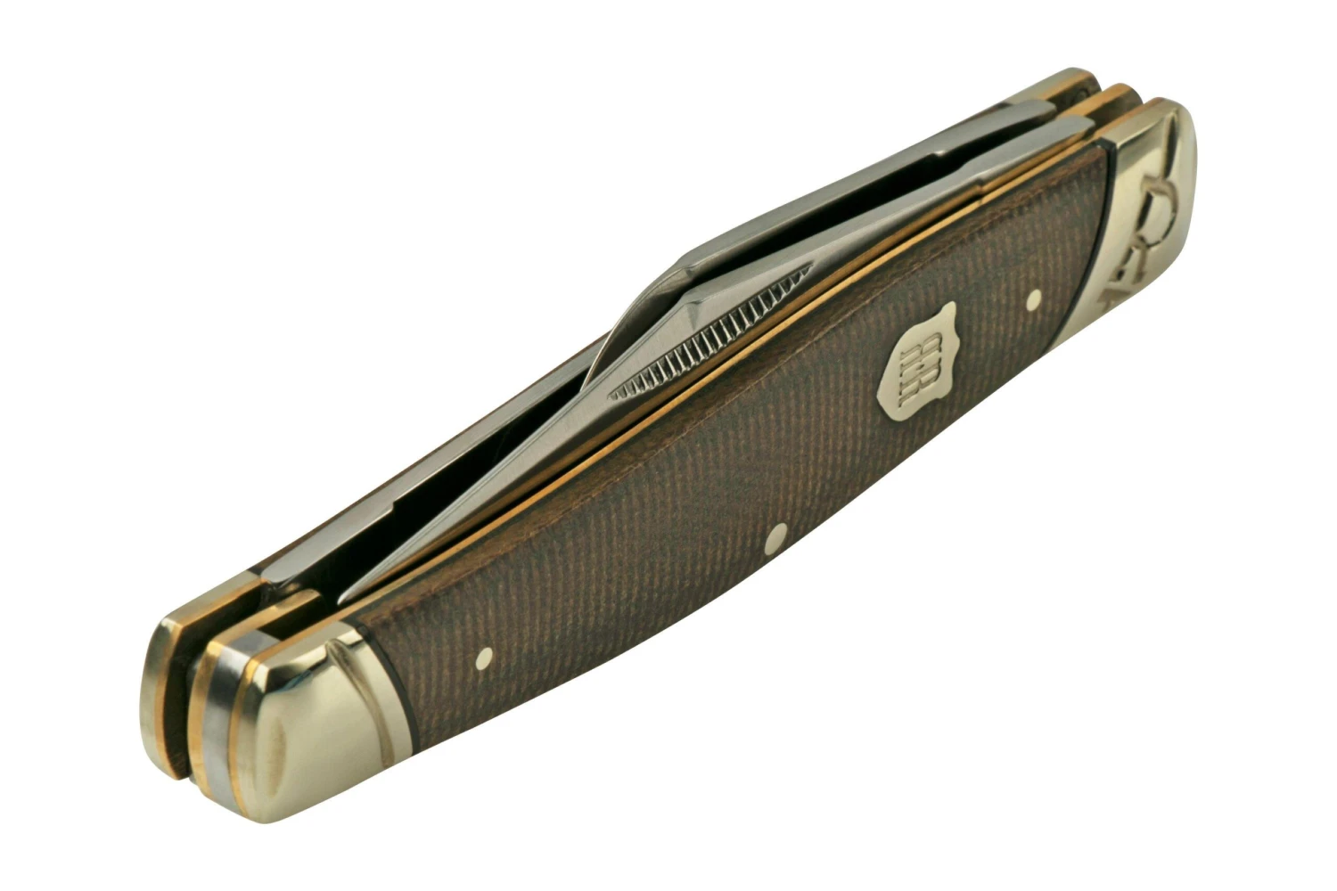 Rough Ryder Brown Burlap Stockman RR2334, Navaja 7 Rough Ryder Brown Burlap Stockman RR2334, Navaja - Imagen 5