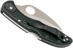 Spyderco Tasman Salt 2 C106PBK2 Plain Edge Navaja, Negro -Böker Ventas SPC106PBK2 04 spyderco spc106pbk2 04