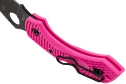 Spyderco Dragonfly 2 Pink Black S30V C28FPPNS30BK2 Pink Heals Navaja -Böker Ventas SPC28FPPNS30VBK2 05 spyderco