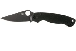 Spyderco Paramilitary 2 C81GPBK2 G10 Navaja, Hoja Negra