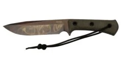 TRC Knives Apocalypse Apo Finish Elmax Green Canvas Micarta, Cuchillo De Supervivencia