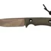 TRC Knives South Pole Apo Finish Green Canvas Micarta, Cuchillo De Supervivencia