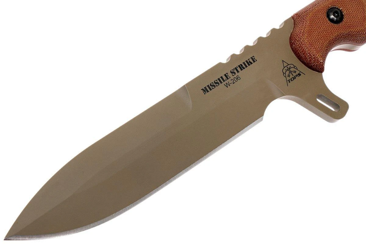 TOPS Knives TOPS Missile Strike MISS-01 Cuchillo Fijo, Kelly McCulley Design 5 TOPS Knives TOPS Missile Strike MISS-01 Cuchillo Fijo, Kelly McCulley Design - Imagen 3