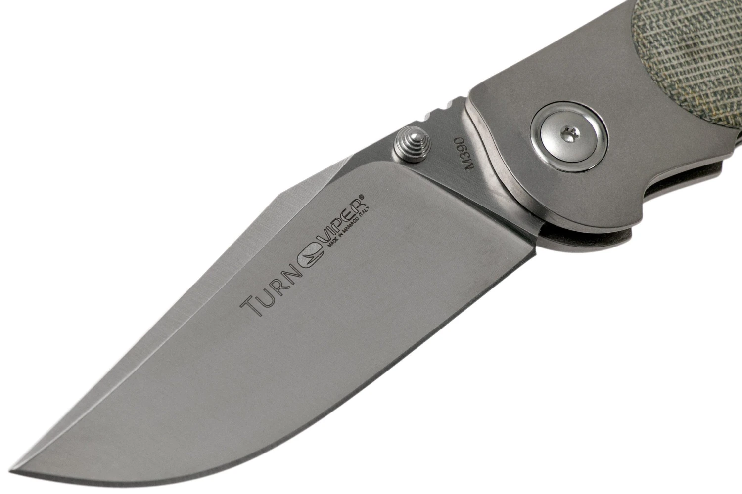 Viper Turn V5986CG Green Canvas Micarta Navaja, Fabrizio Silvestrelli Design 5 Viper Turn V5986CG Green Canvas Micarta Navaja, Fabrizio Silvestrelli Design - Imagen 3