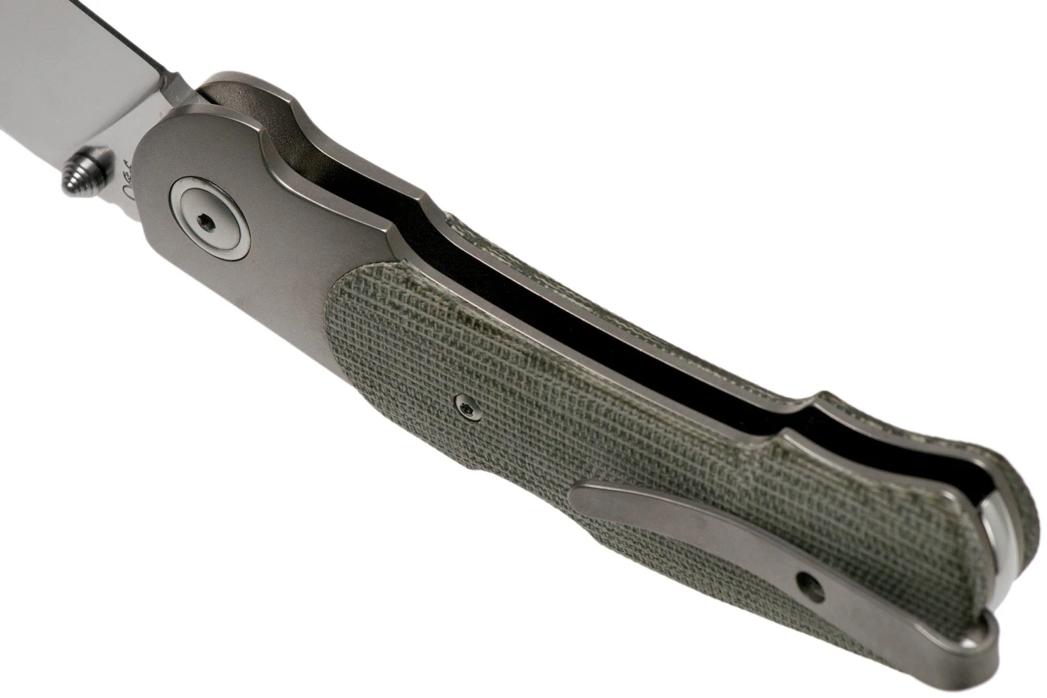 Viper Turn V5986CG Green Canvas Micarta Navaja, Fabrizio Silvestrelli Design 7 Viper Turn V5986CG Green Canvas Micarta Navaja, Fabrizio Silvestrelli Design - Imagen 5