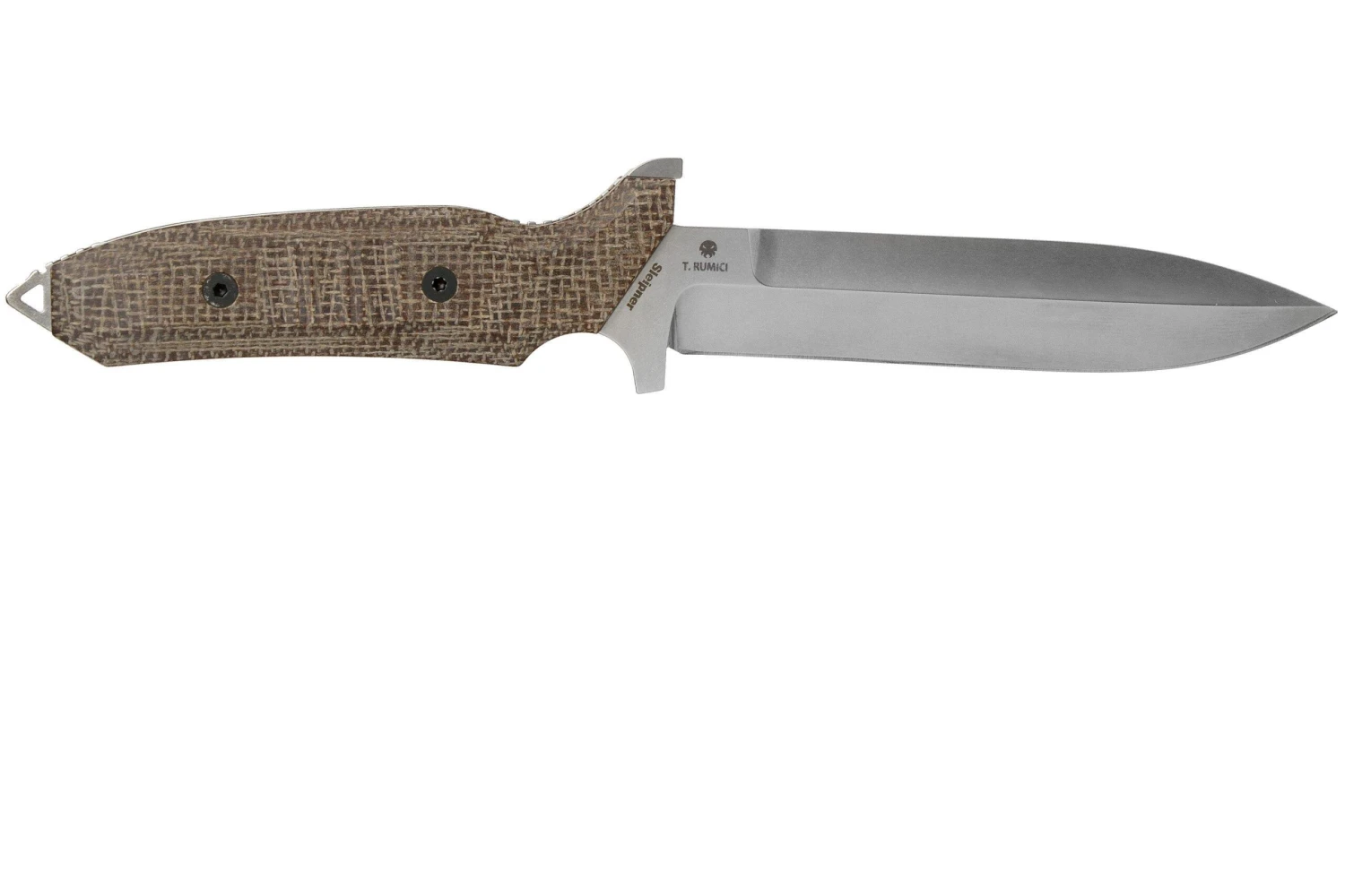 Viper Fearless VT4018CM Sleipner Stonewashed, Brown Canvas Micarta, Cuchillo Fijo, Rumici Design 4 Viper Fearless VT4018CM Sleipner Stonewashed, Brown Canvas Micarta, Cuchillo Fijo, Rumici Design - Imagen 2