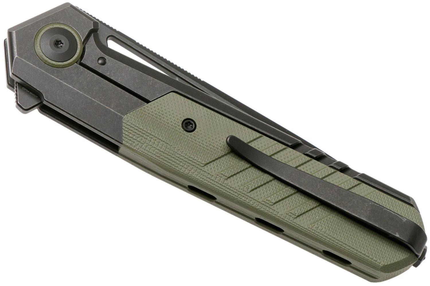 WE Knife Arsenal WE20073-2 Blackwashed, Green G10 Navaja, Ostap Hel Design 6 WE Knife Arsenal WE20073-2 Blackwashed, Green G10 Navaja, Ostap Hel Design - Imagen 4