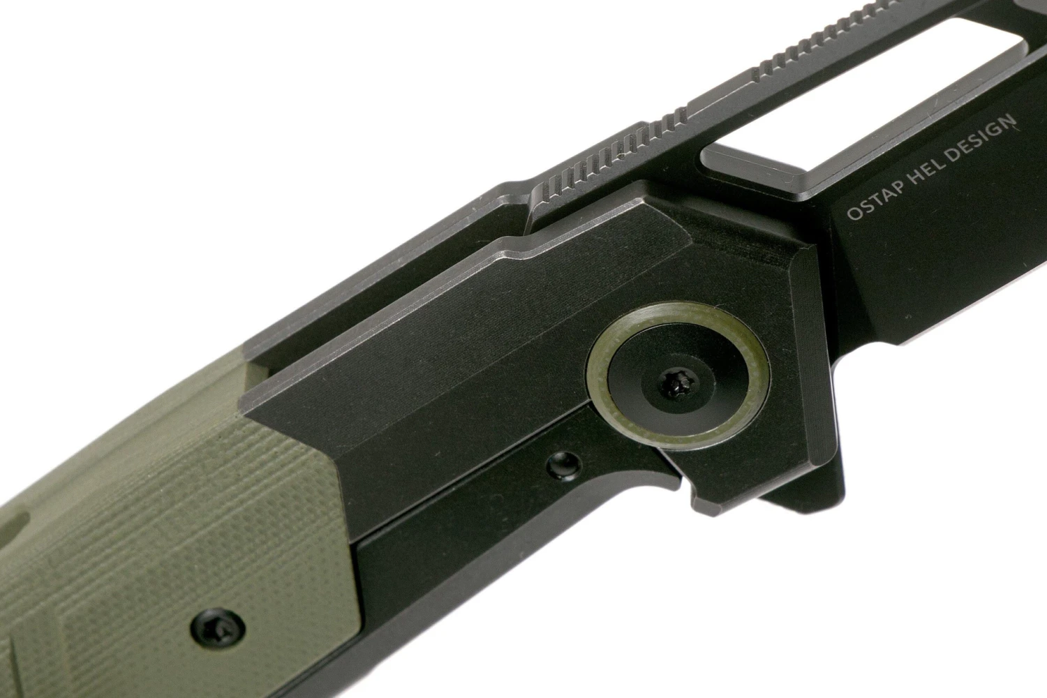 WE Knife Arsenal WE20073-2 Blackwashed, Green G10 Navaja, Ostap Hel Design 8 WE Knife Arsenal WE20073-2 Blackwashed, Green G10 Navaja, Ostap Hel Design - Imagen 6