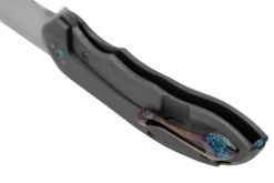 WE Knife Makani WE21048B-2, Grey Titanium, Aluminium Foil Carbonfiber Inlay, CPM 20CV Navaja -Böker Ventas WKWE21048B 2 04 weknife